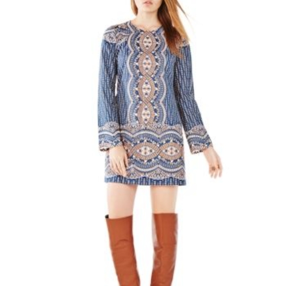 BCBGMaxAzria Dresses & Skirts - NWOT BCBGMaxAzriaAllina Printed Dress Dark Ink Combo